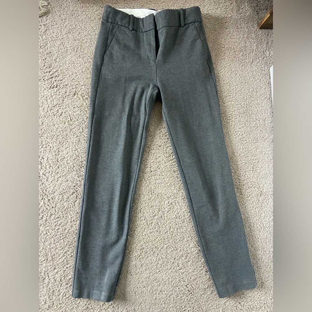 J Crew Cameron Cropped Heather Grey Suit Pants in Great Condition
